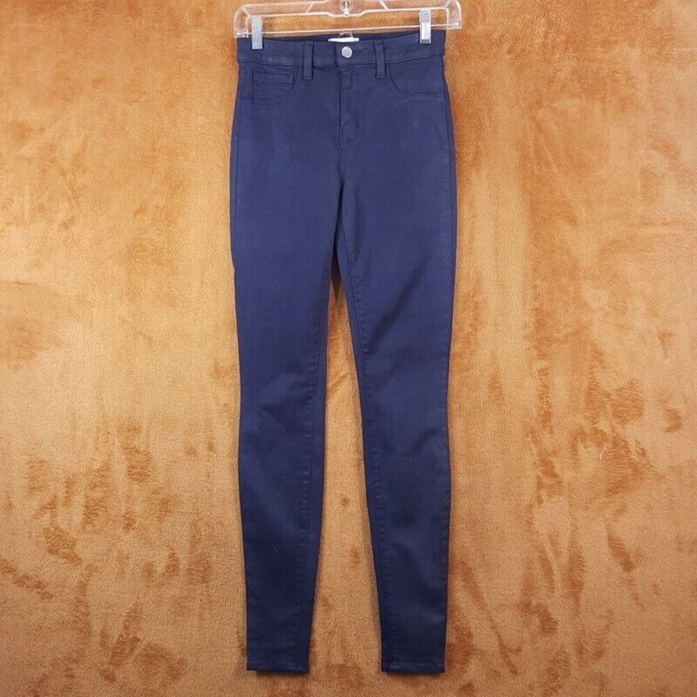 L'AGENCE Womens Jeans Size 26 Blue Colored Skinny Mid Rise Stretch